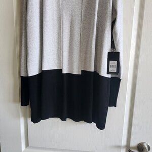 Cyrus Sweater. Size XL, Black and light grey